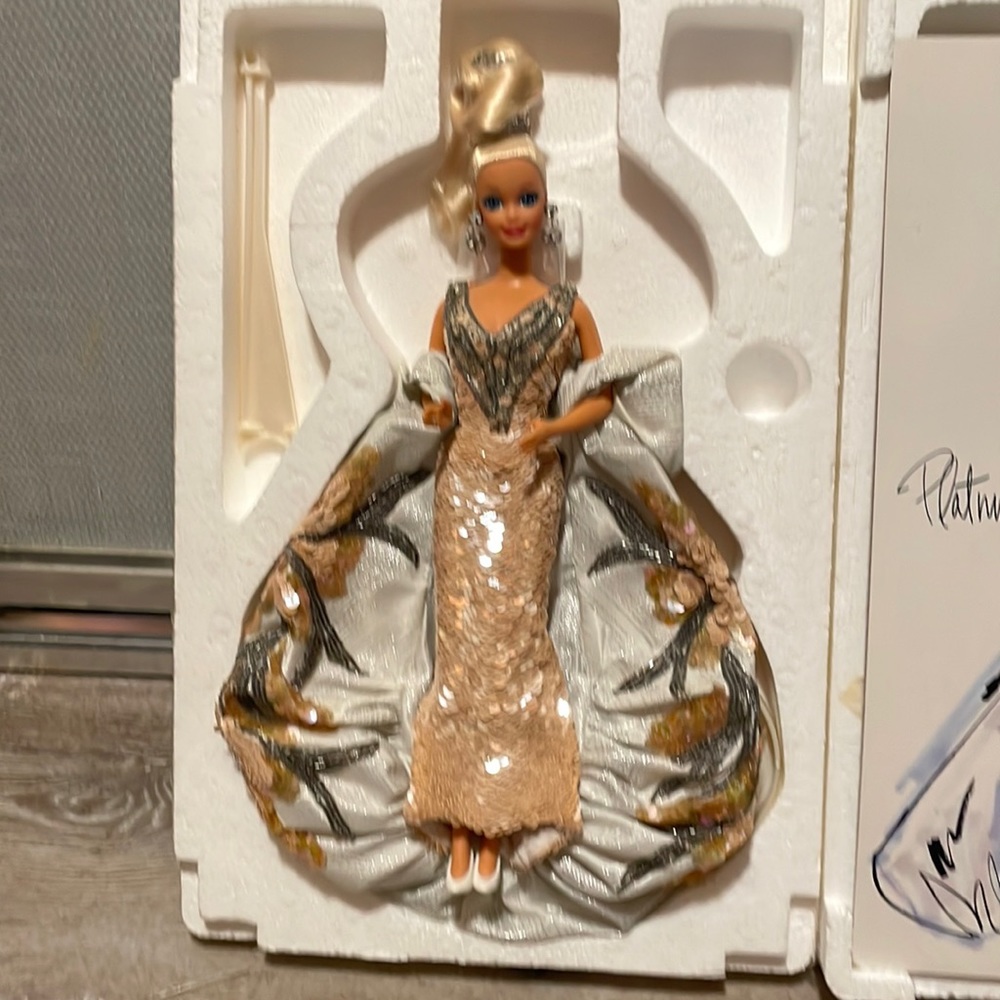 Platinum Barbie still in box- Never displayed